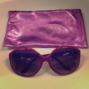 Betsey Johnson Magenta Sunglasses